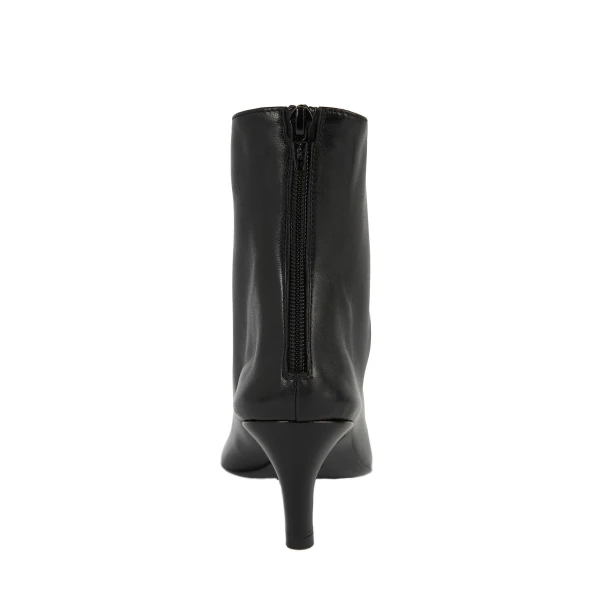 Soft nappa ankle boots in Black - Image 4