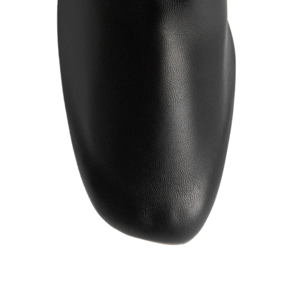 Soft nappa ankle boots in Black - Image 6