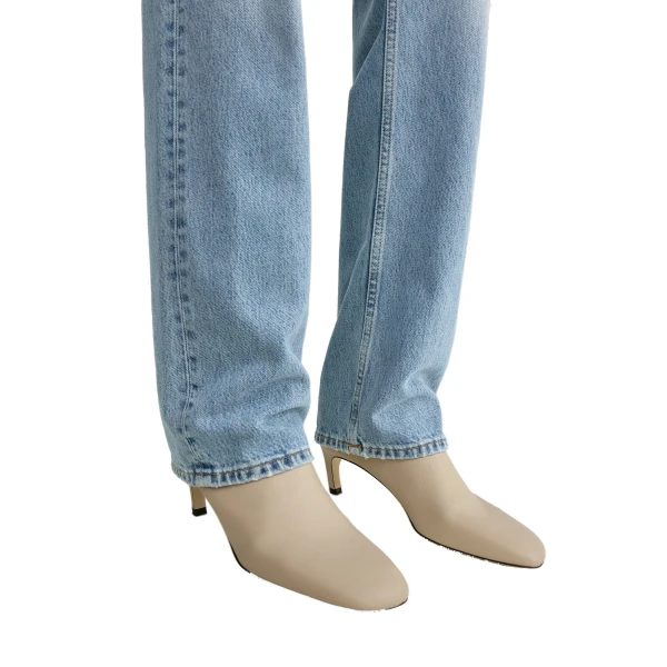 Soft nappa ankle boots in Chai - Image 3