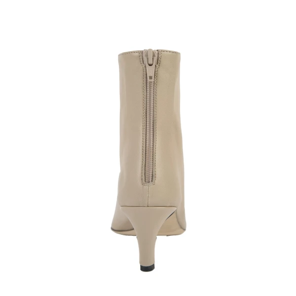 Soft nappa ankle boots in Chai - Image 4