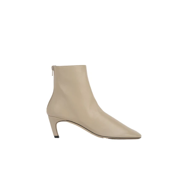 Soft nappa ankle boots in Chai