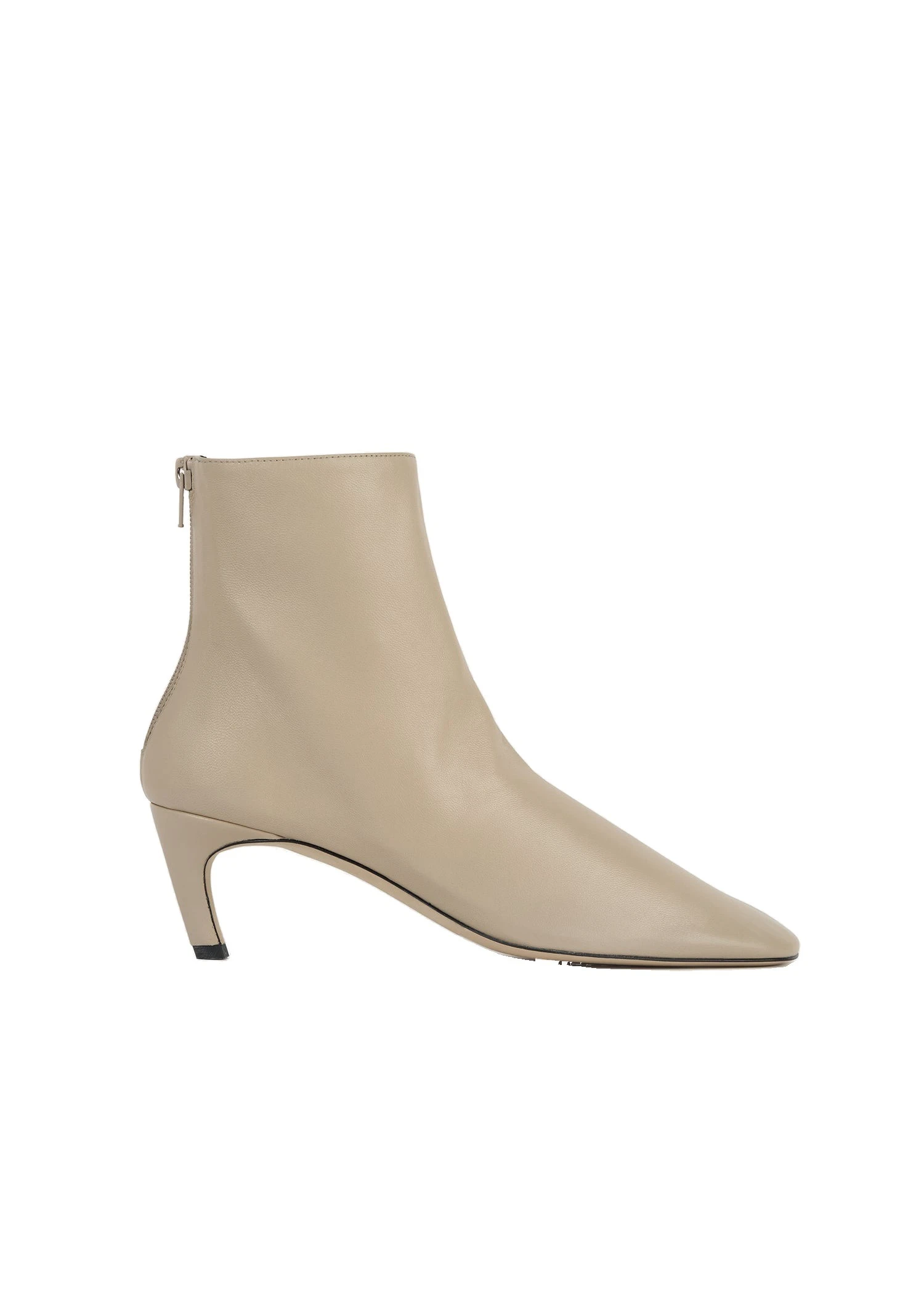 Soft nappa ankle boots in Chai