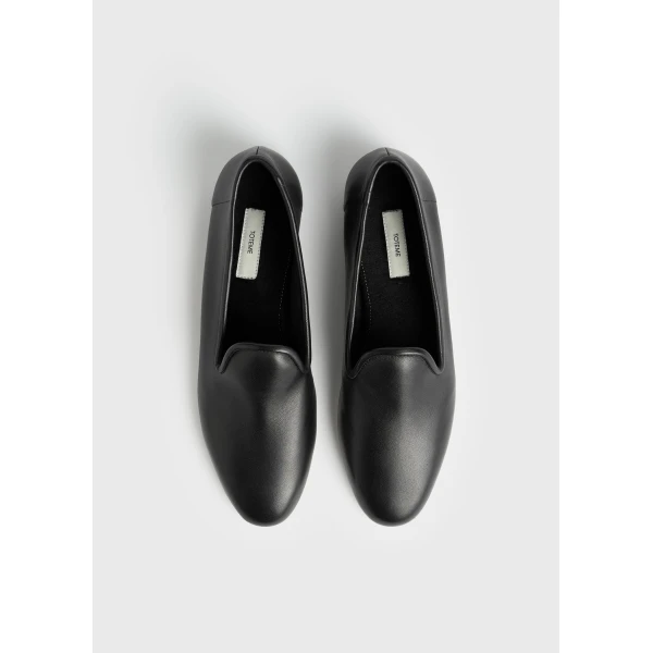 Soft nappa loafers in Black - Image 4