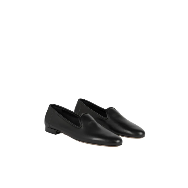Soft nappa loafers in Black - Image 5