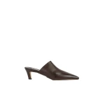 Toteme Soft nappa mules in Bark