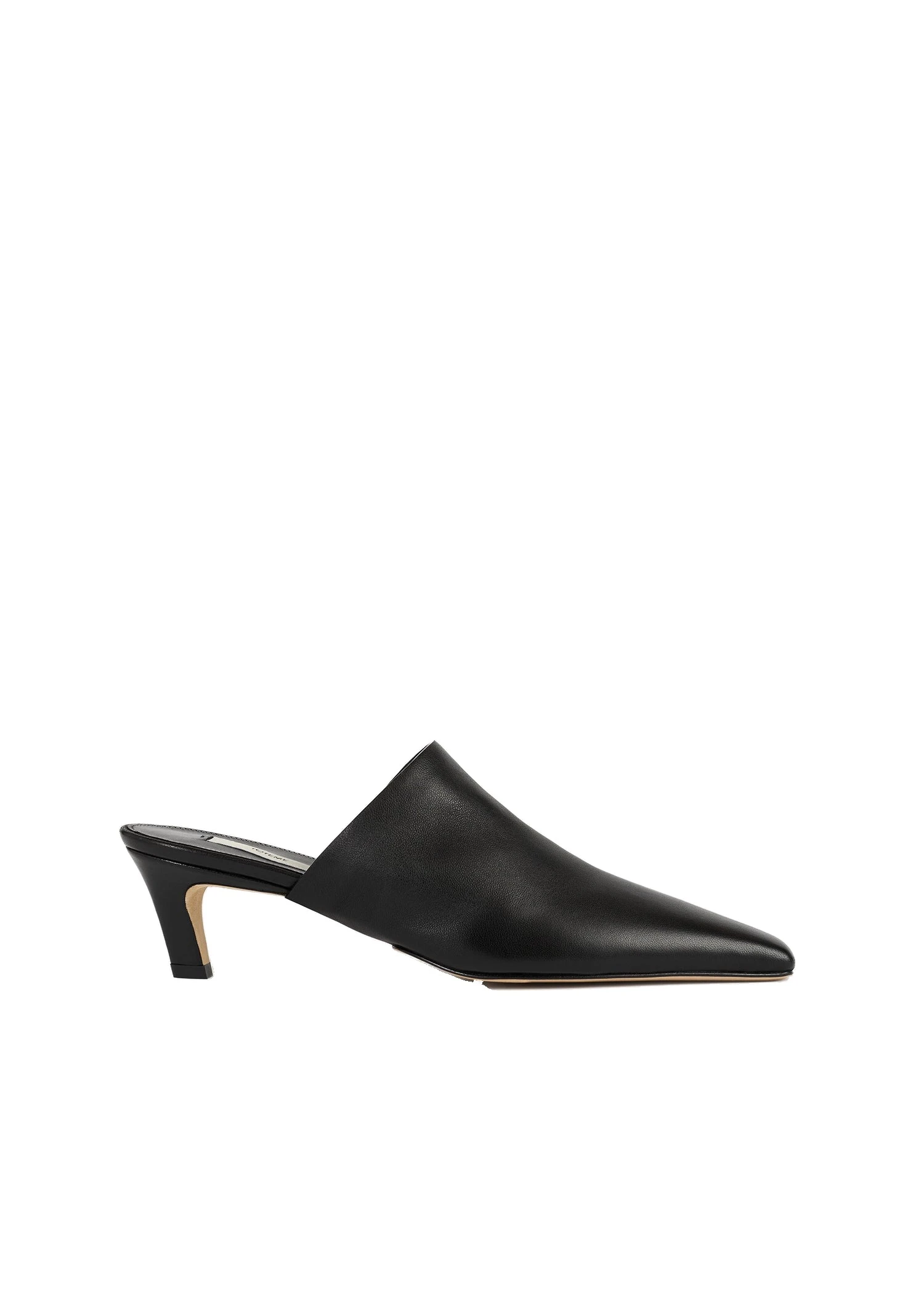 Soft nappa mules in Black