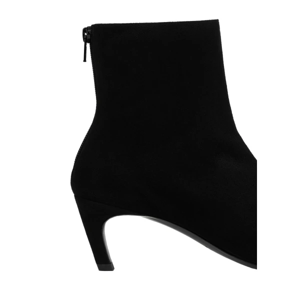Soft suede ankle boots in Black - Image 6