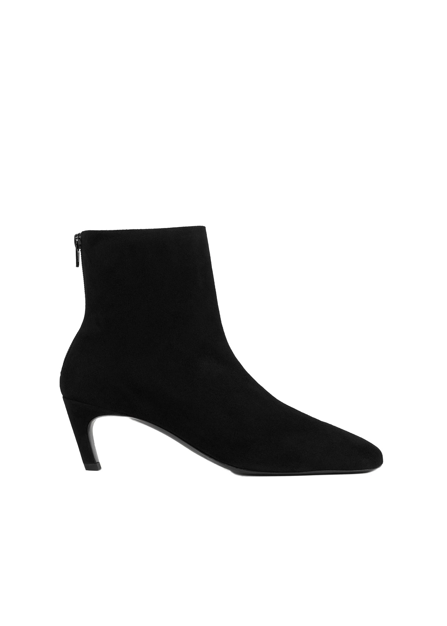 Soft suede ankle boots in Black