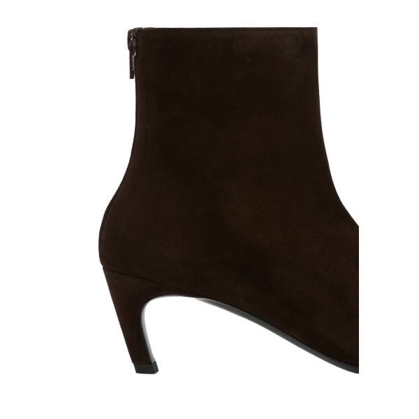 Soft suede ankle boots in Brown - Image 6