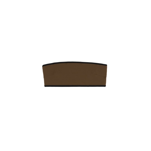 Toteme Stripe edge strapless bikini top in Walnut