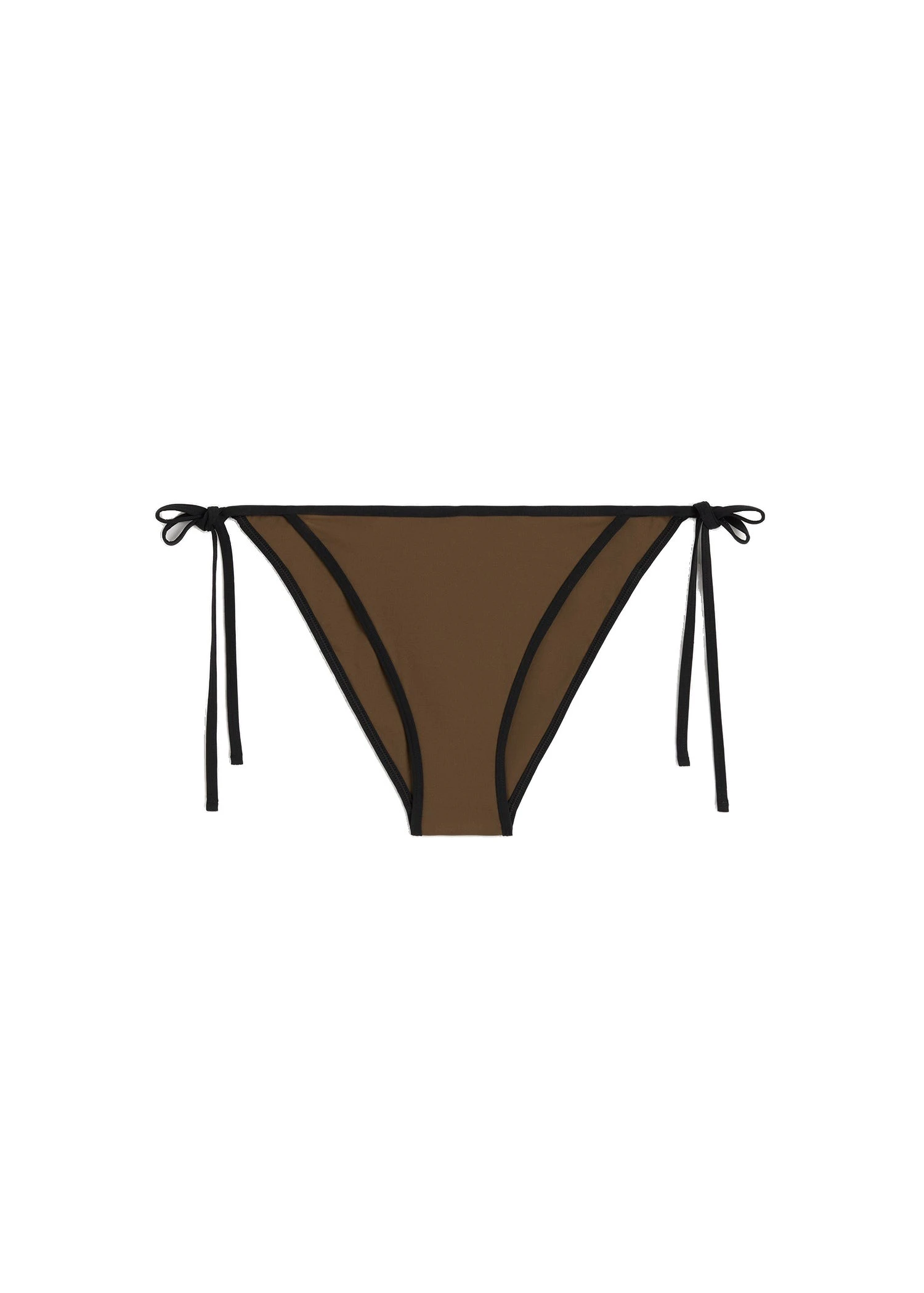 Toteme-Stripe-tie-bikini-bottoms-in-Walnut-white Toteme Stripe tie bikini bottoms in Walnut