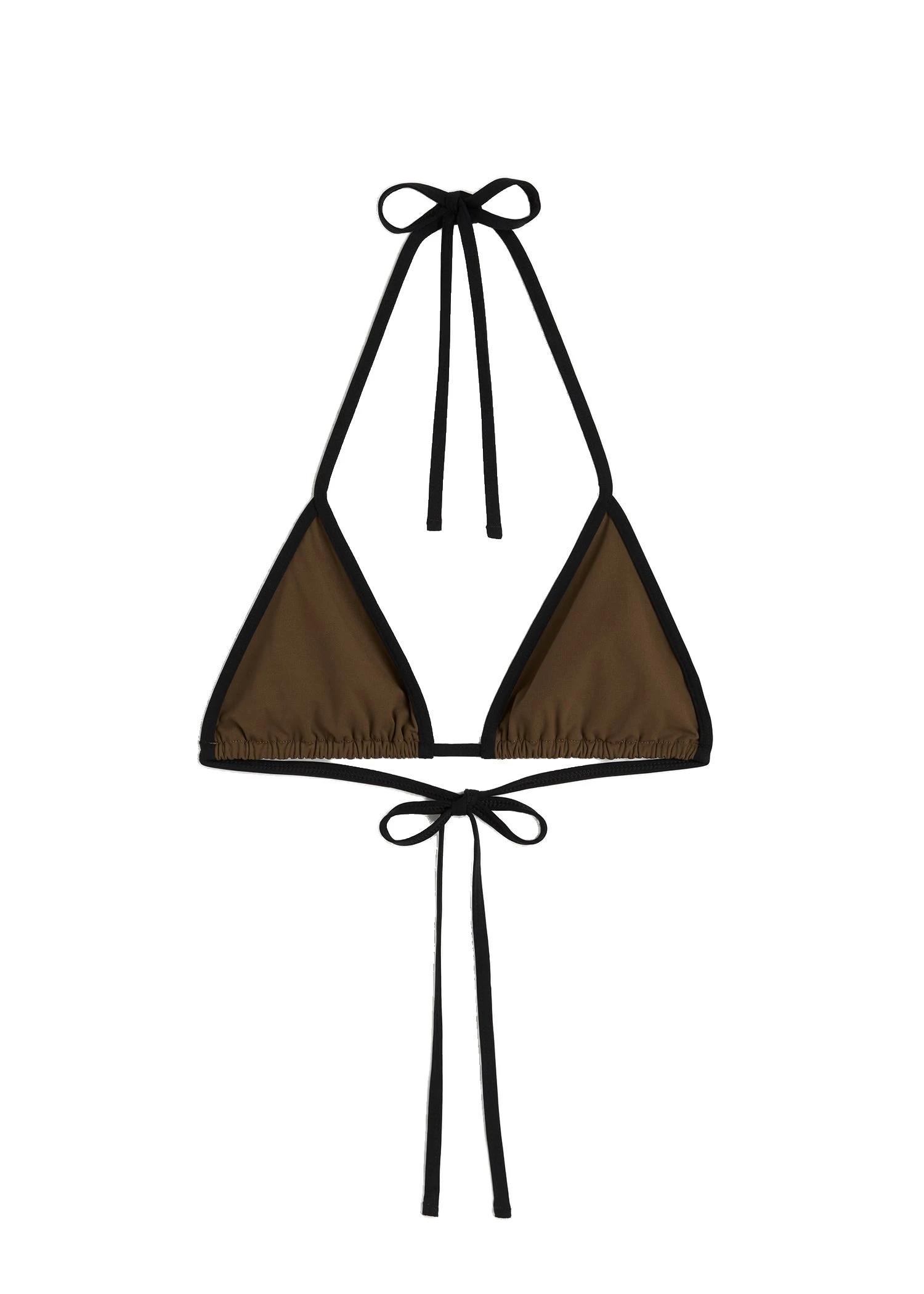 Toteme-Stripe-tie-bikini-top-in-Walnut-white Toteme Stripe tie bikini top in Walnut