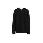 Toteme Structured crew knit in Black