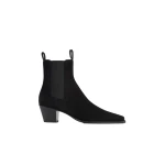Toteme Suede city boots in Black suede