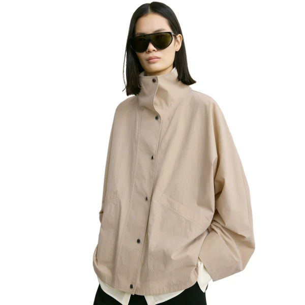 Toteme Summer parachute jacket in Overcast beige, view 5