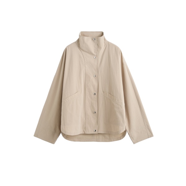 Toteme Summer parachute jacket in Overcast beige