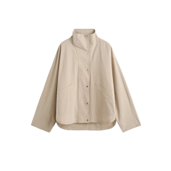 Summer parachute jacket in Overcast beige