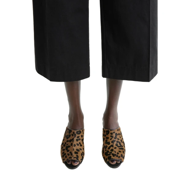 Summer pony hair mules in Leopard - Image 2