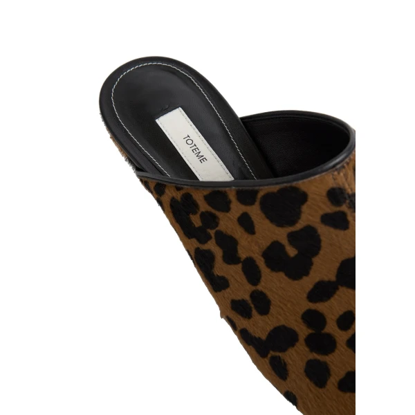 Summer pony hair mules in Leopard - Image 6