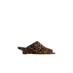 Toteme Summer pony hair mules in Leopard