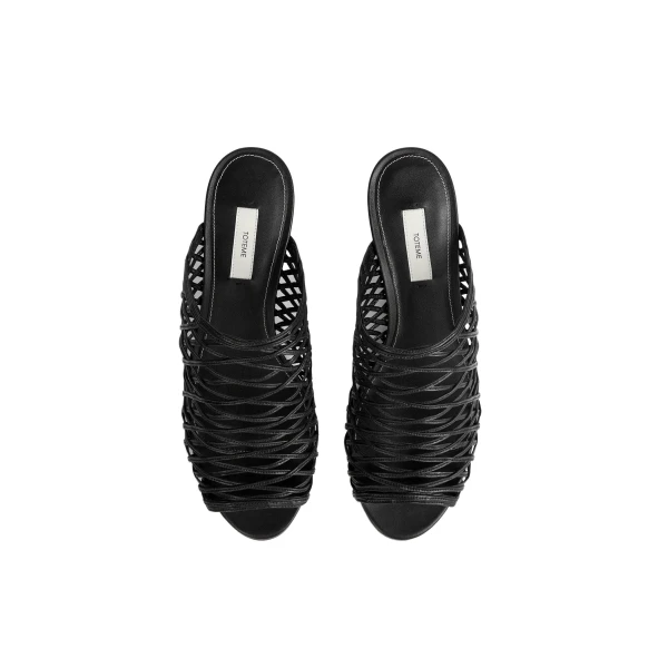 Summer woven mules in Black - Image 5