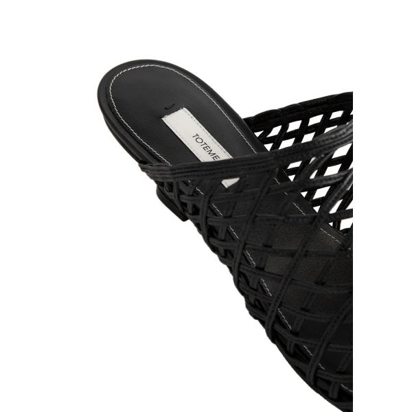 Summer woven mules in Black - Image 6