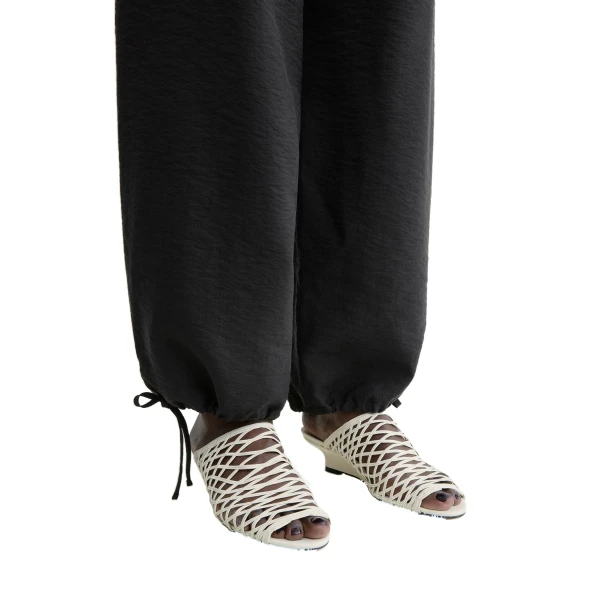 Summer woven mules in Macadamia - Image 2