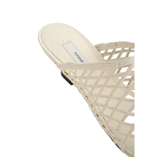 Summer woven mules in Macadamia - Image 6
