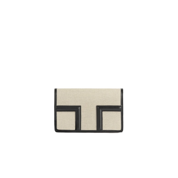 Toteme T-Flap envelope in Ecru