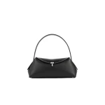 Toteme T-Lock grained-leather shoulder in Black