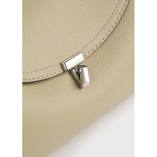 T-Lock grained-leather shoulder in Cashew - Image 5