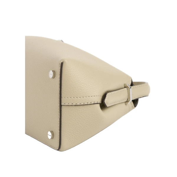 T-Lock grained-leather shoulder in Cashew - Image 6