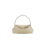 Toteme T-Lock grained-leather shoulder in Cashew