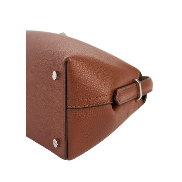 T-Lock grained-leather shoulder in Sienna - Image 6