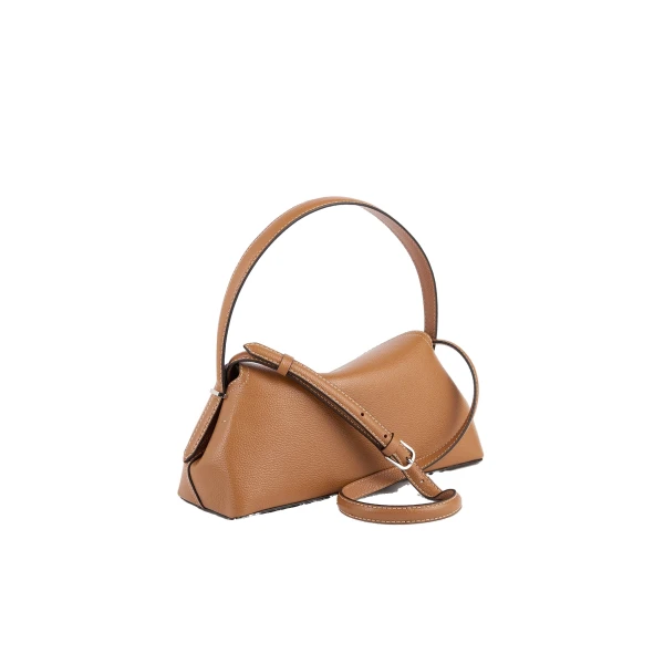 T-Lock grained-leather shoulder in Tan - Image 4