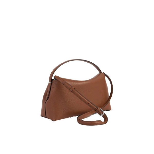 T-Lock grained-leather top handle in Sienna - Image 4