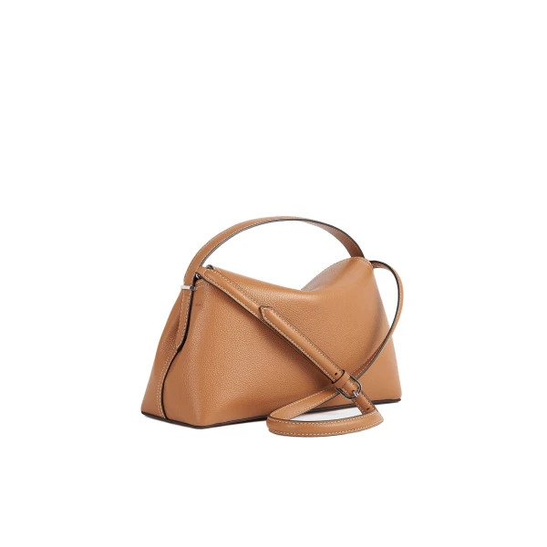 T-Lock grained-leather top handle in Tan - Image 4