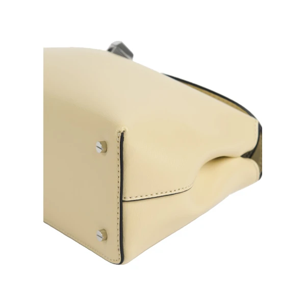 T-Lock leather clutch in Champagne - Image 4