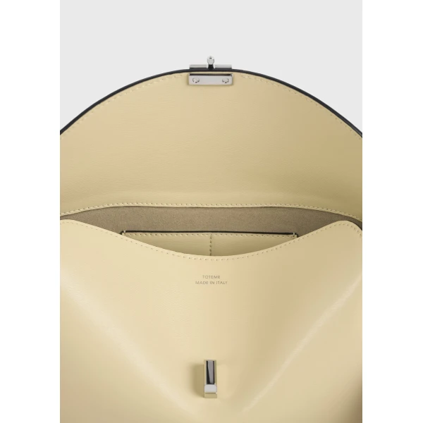T-Lock leather clutch in Champagne - Image 6