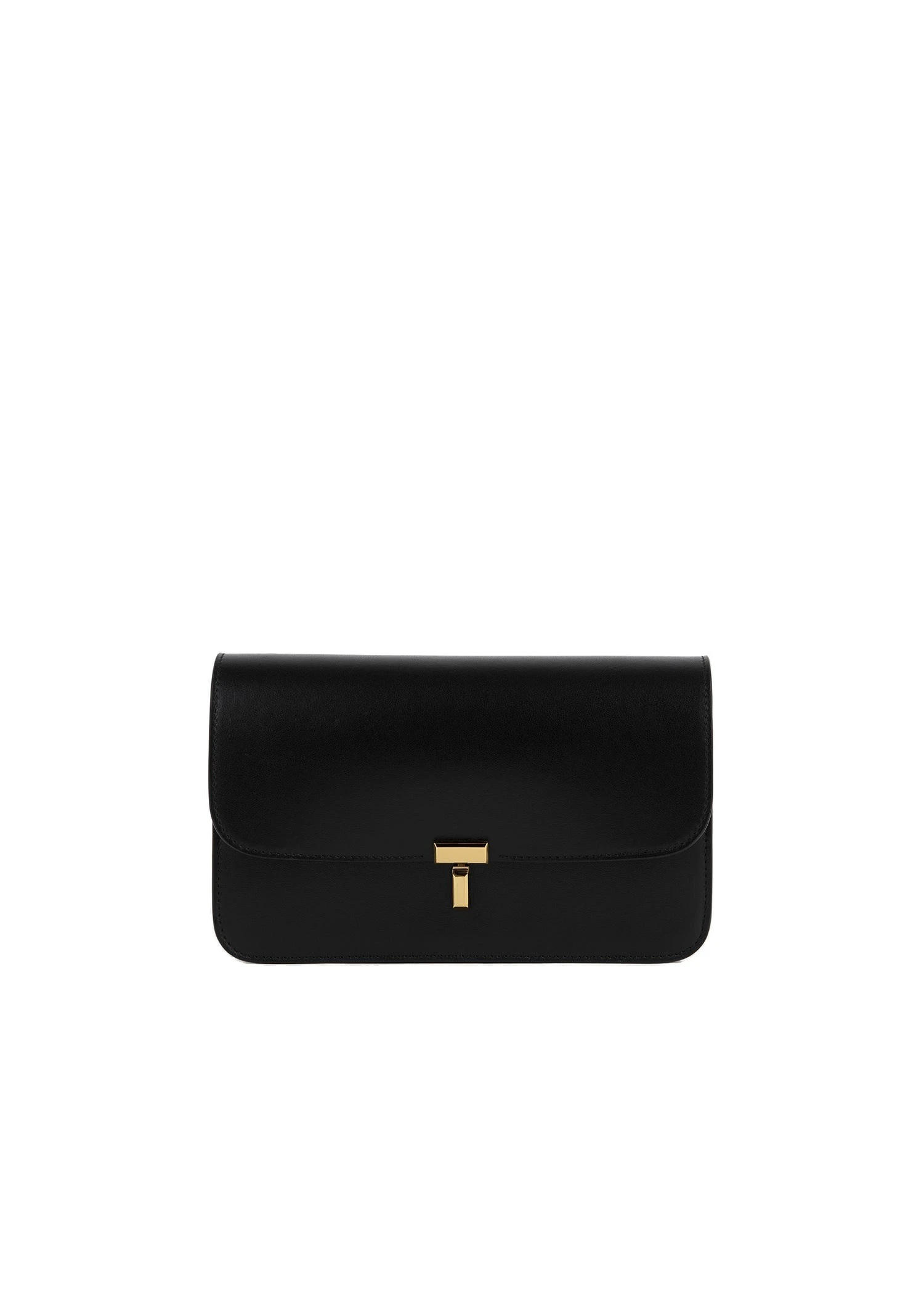 T-Lock leather crossbody in Black