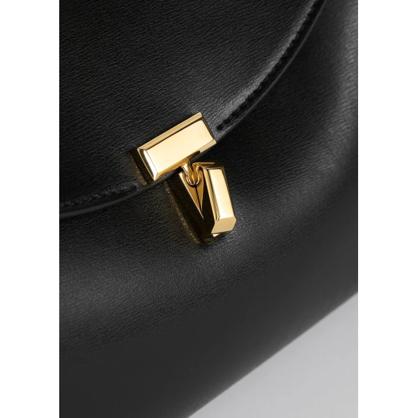 T-Lock leather shoulder in Black - Image 6