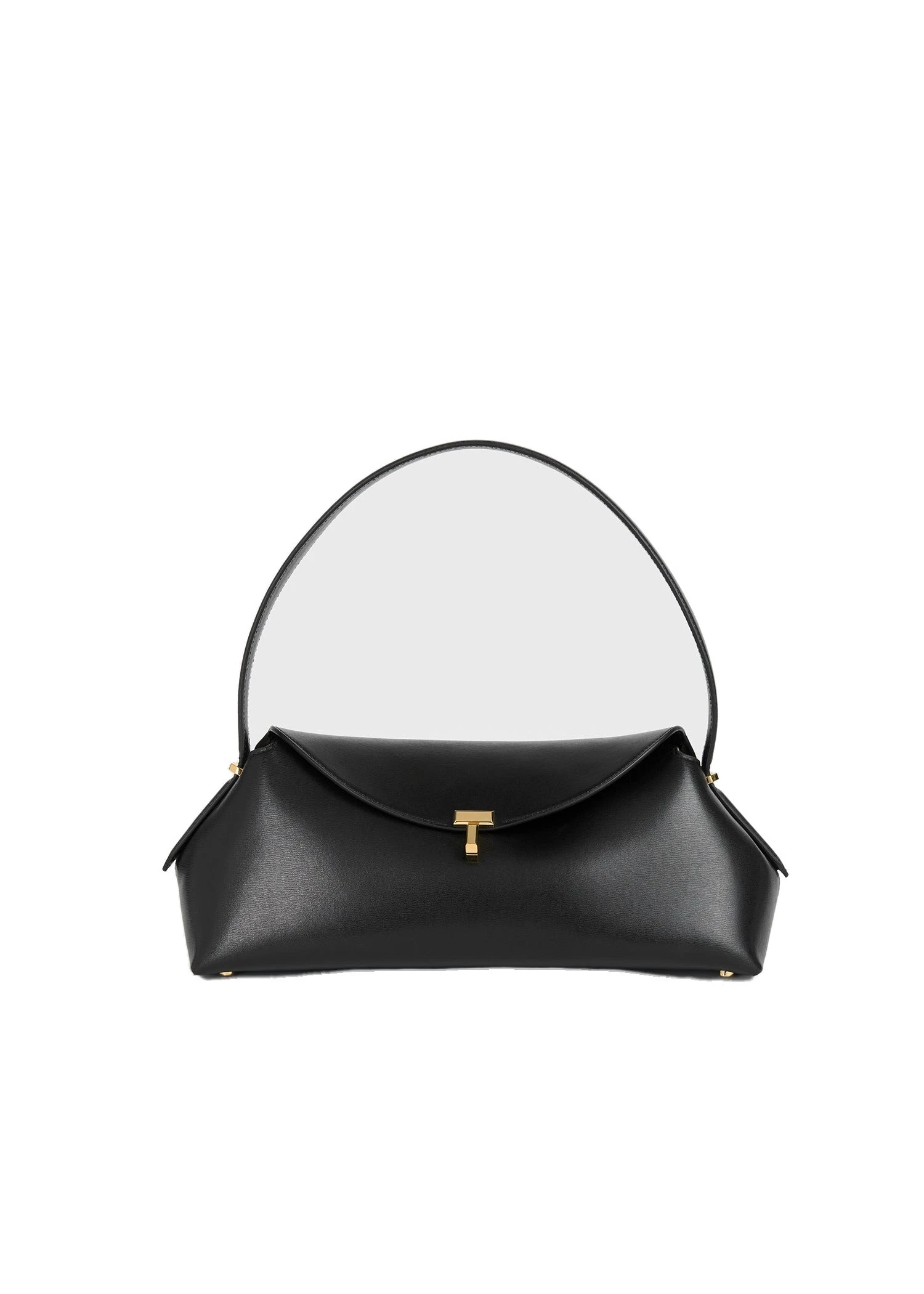 T-Lock leather shoulder in Black
