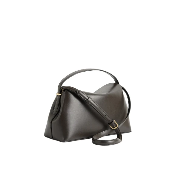 T-Lock leather top handle in Bark - Image 4