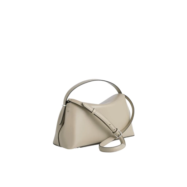 T-Lock leather top handle in Fawn - Image 4