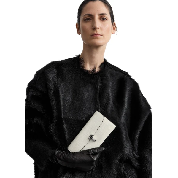 T-Lock palmellato-patent wallet in Off-white - Image 2
