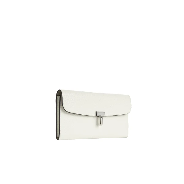 T-Lock palmellato-patent wallet in Off-white - Image 4