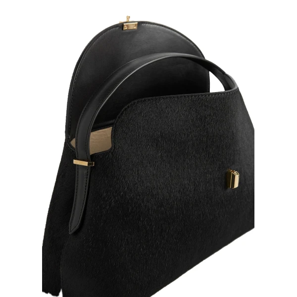 T-Lock pony hair top handle in Black - Image 5