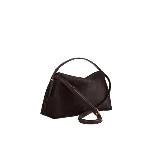 T-Lock pony hair top handle in Wine - Image 4