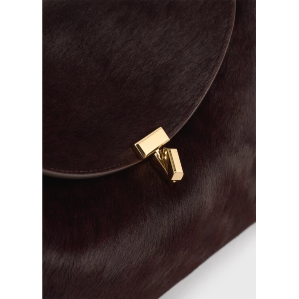 T-Lock pony hair top handle in Wine - Image 5