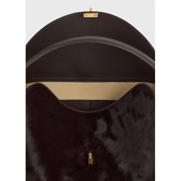 T-Lock pony hair top handle in Wine - Image 6